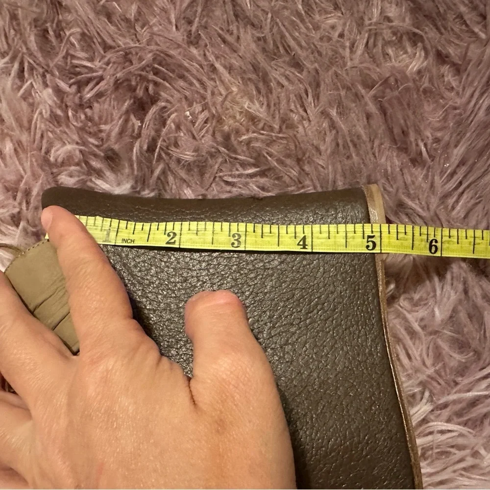 COPY - New Baldan Brown and Tan Leather Suede Peep Toe Sandal Wedges Size 38